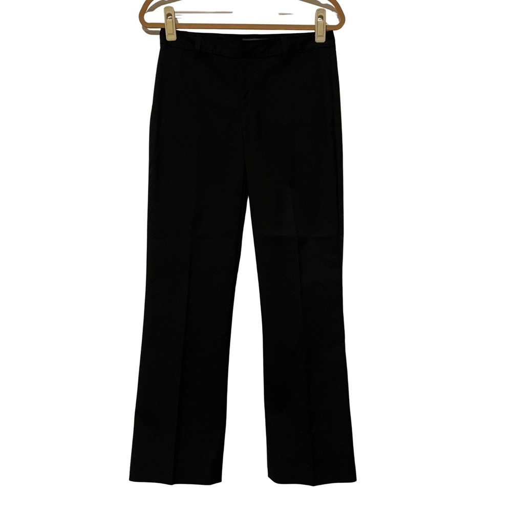 Banana Republic Martin Fit Stretch Black Trouser Pants Size 4 Regular